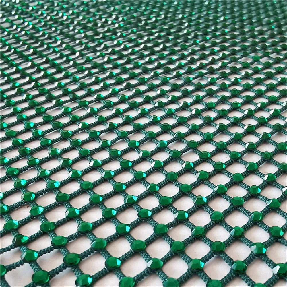 Rhinestone Mesh Applique Trim for DIY Crafts