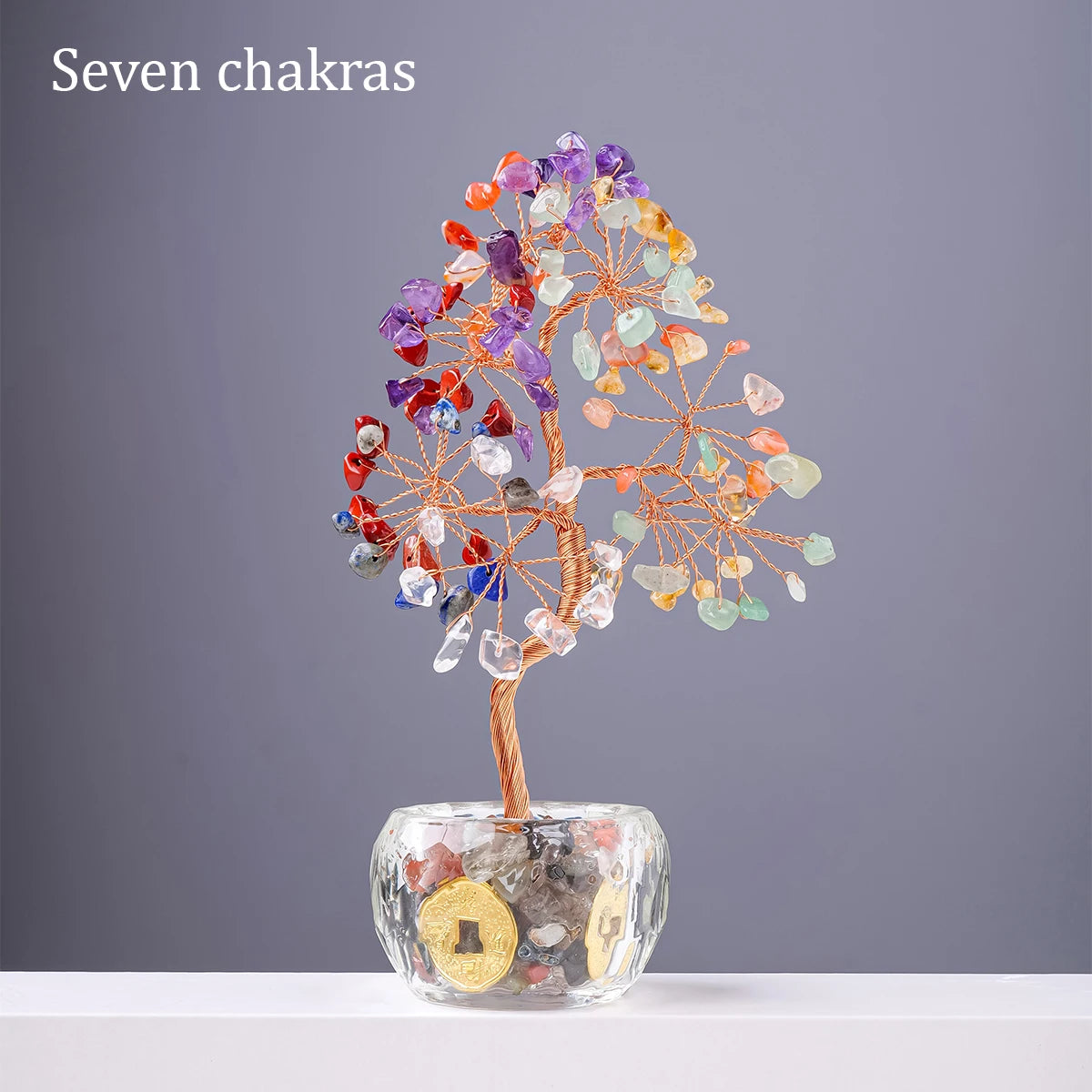 money tree rainbow and warm springs 7 Chakra Healing Crystal Money Tree – GrandlyBlessedSpecialties