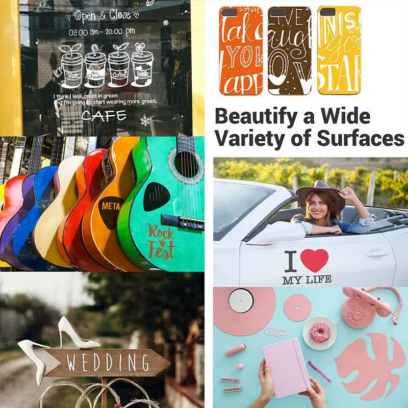 Permanent GlPermanent Glossy Adhesive Vinyl Roll for DIY Craftsossy Adhesive Vinyl Roll for DIY Crafts