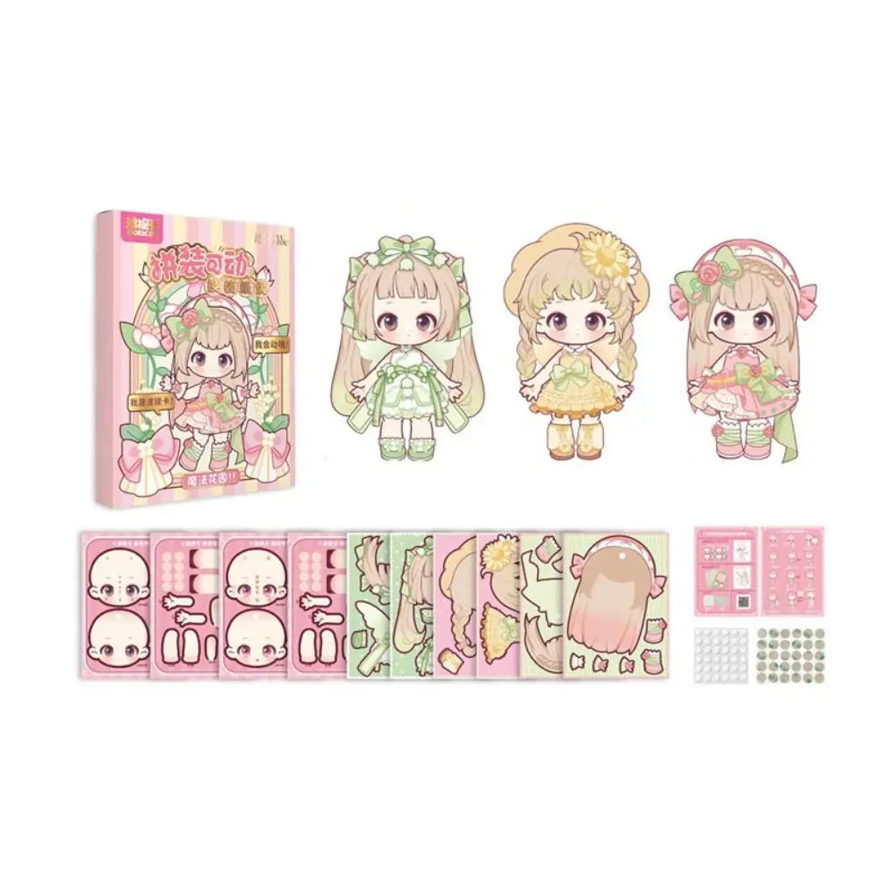 DIY 3D Paper Doll Puppet Montessori Toy