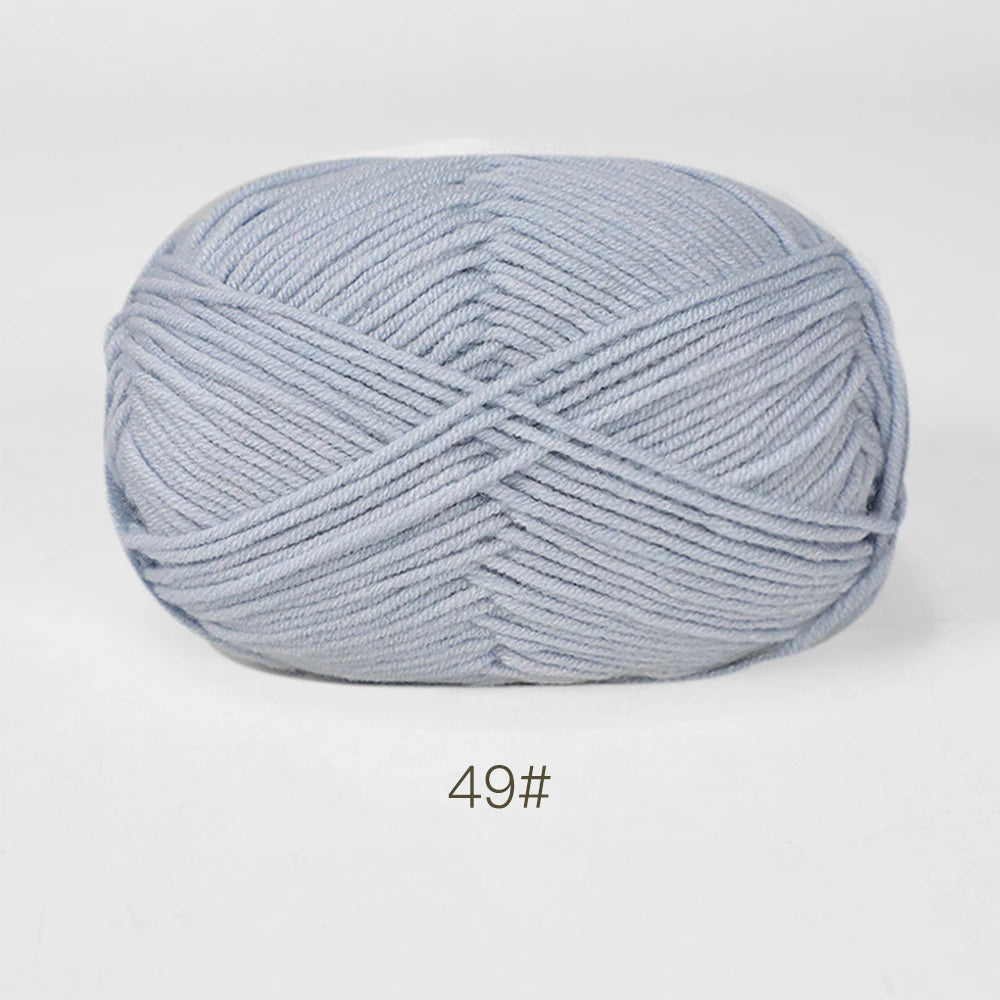 50g Soft Milk Cotton Yarn – Hand Knitting & Crochet Thread