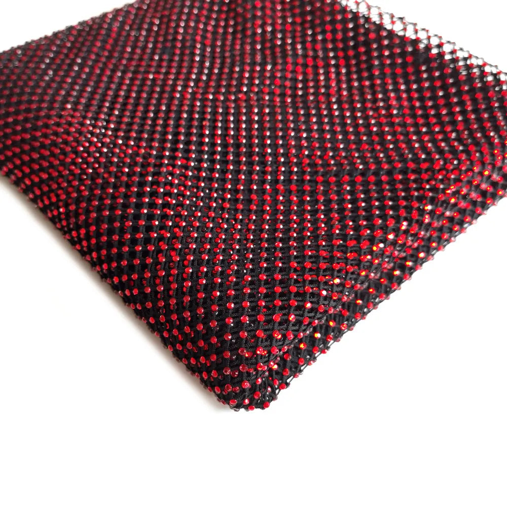 Rhinestone Mesh Applique Trim for DIY Crafts