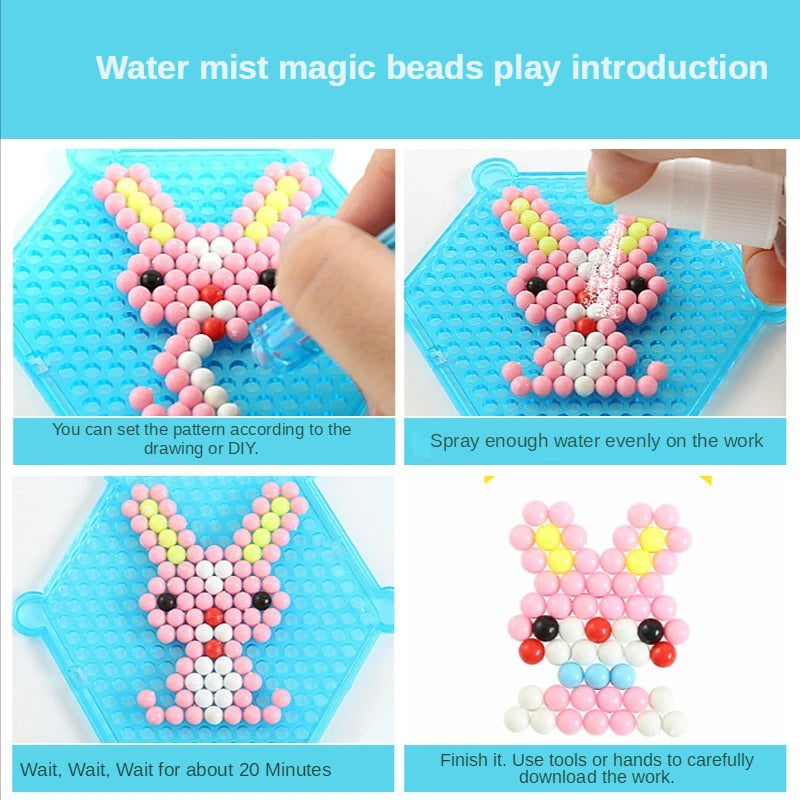 1000pcs DIY Water Spray Beads Craft Kit for Kids