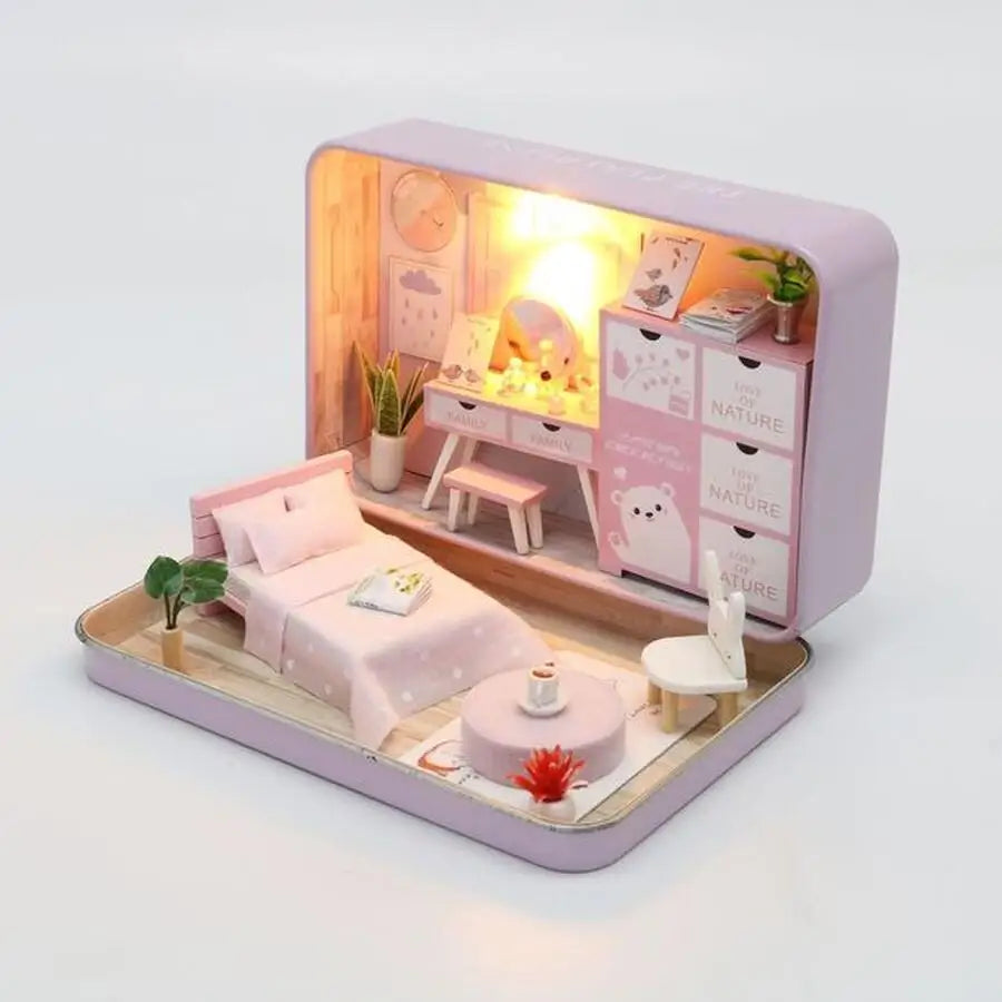 Box Theater Mini DIY Dollhouse Kit