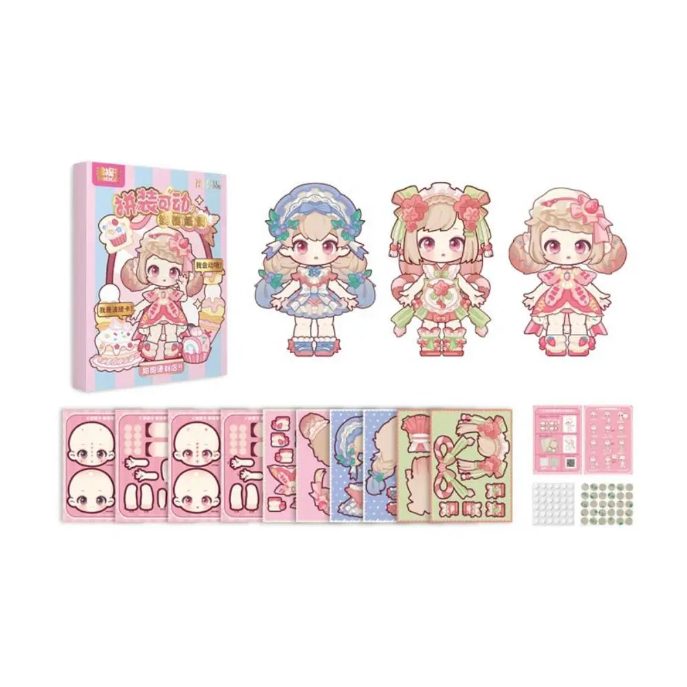 DIY 3D Paper Doll Puppet Montessori Toy