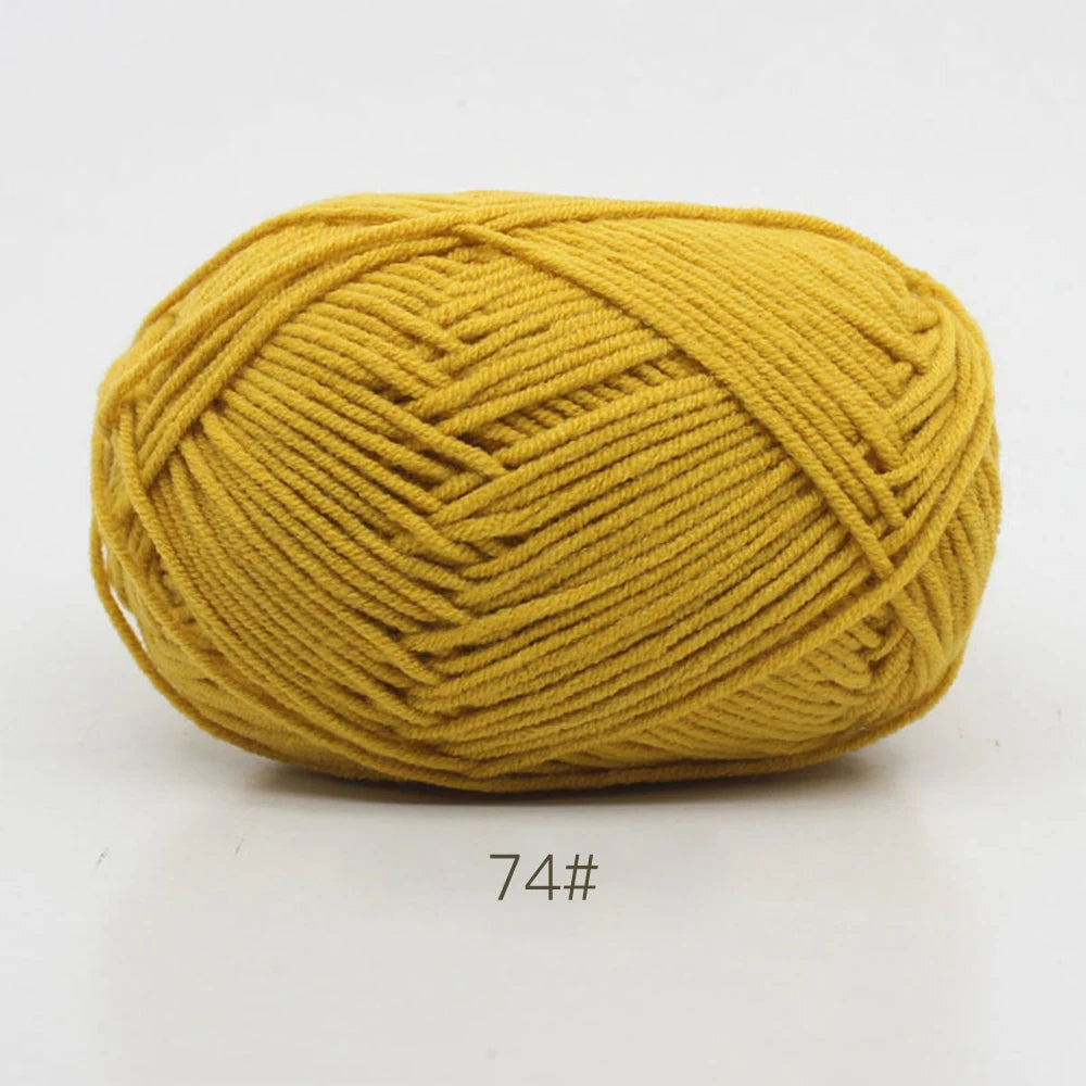 50g Soft Milk Cotton Yarn – Hand Knitting & Crochet Thread