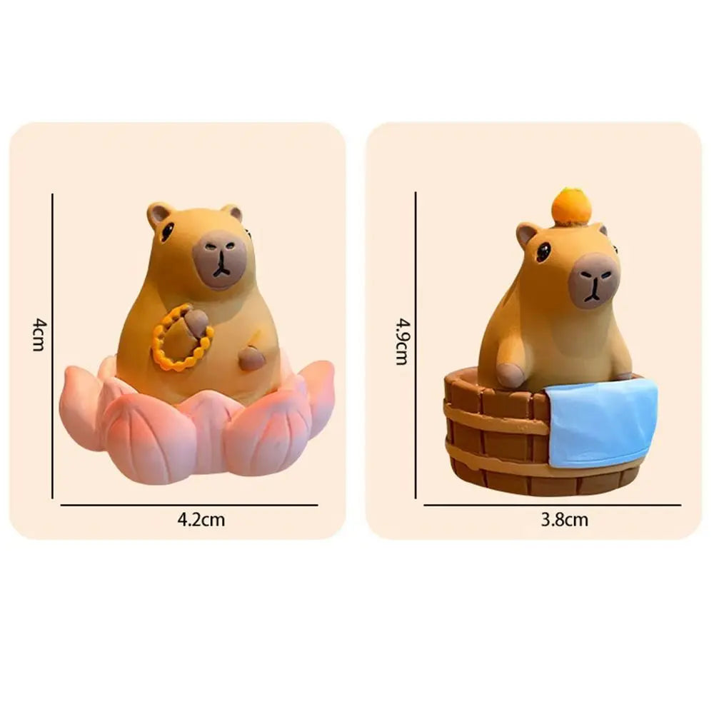 Capybara Resin Model Ornament for Table or Car Decoration