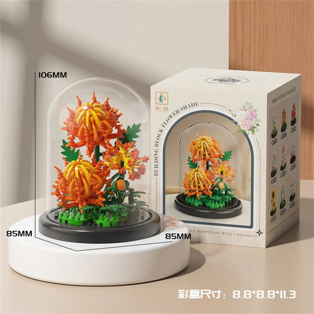 Eternal Flower Bonsai Micro Building Blocks Model