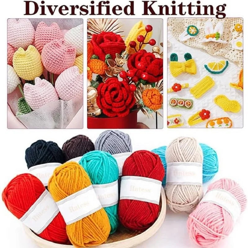 KOVEEN 59pcs Beginner Crochet Kit with Storage