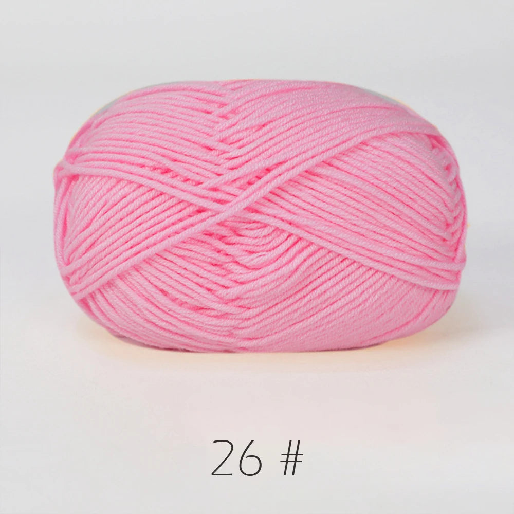 50g Soft Milk Cotton Yarn – Hand Knitting & Crochet Thread