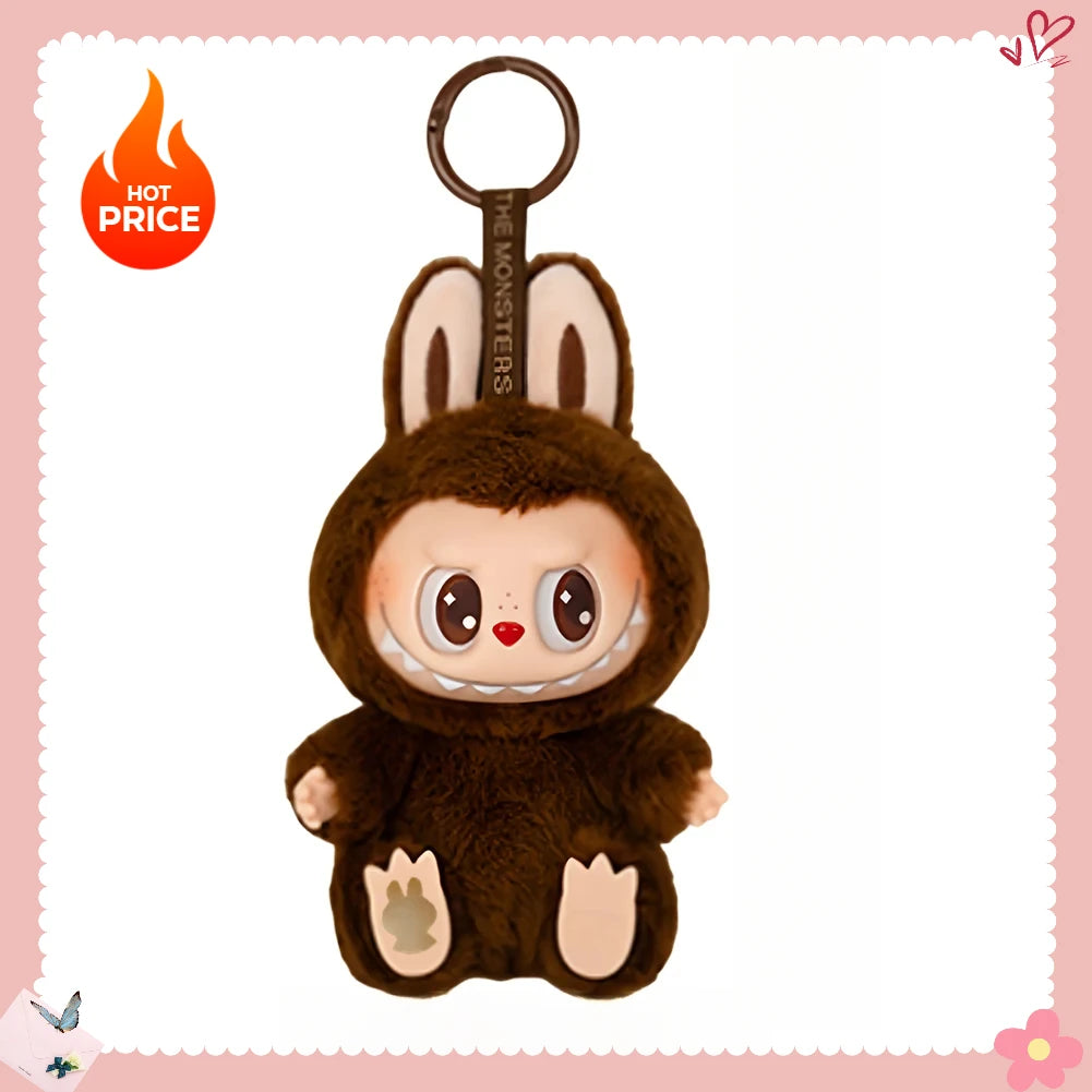 Labubu Sitting Series Keychain Figure for Home Decor and Gifts