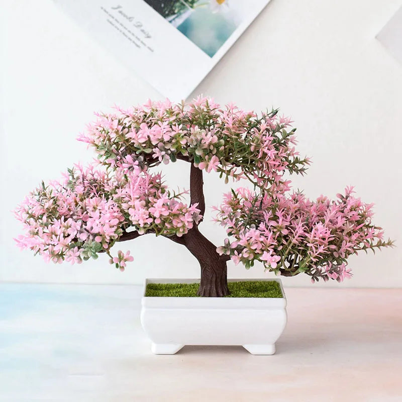 Artificial Bonsai Tree in Pot for Home Decor