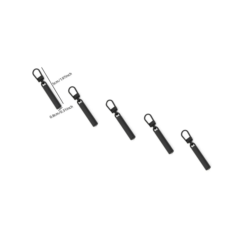 5pcs Detachable Metal Zipper Pull Tabs for Repair