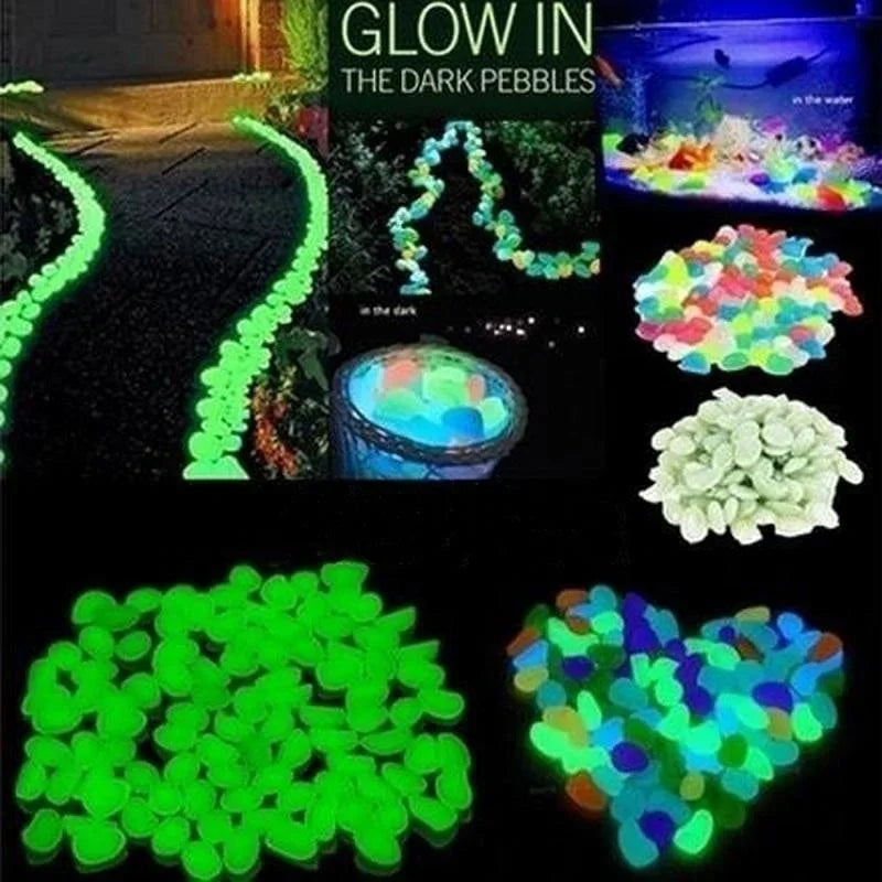 Glow-in-the-Dark Pebbles – Luminous Stones for Garden, Pathways & Décor