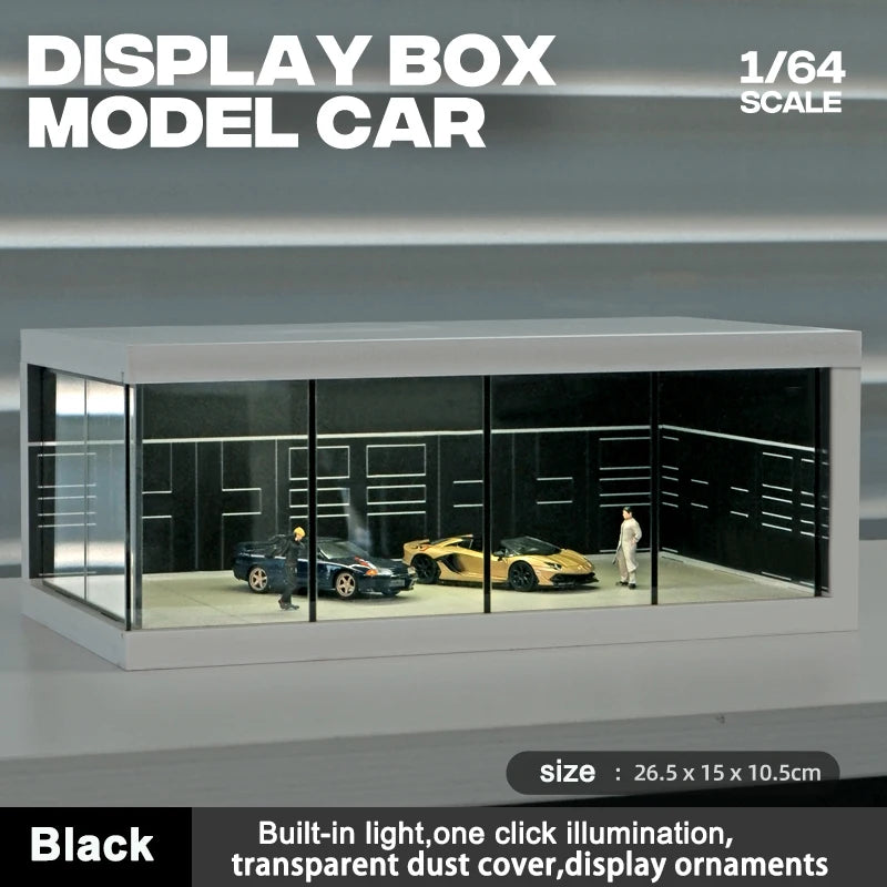1/64 Scale Garage Model Scene with Lights – Diorama Decoration1/64 Scale Garage Model Scene with Lights – Diorama Decoration