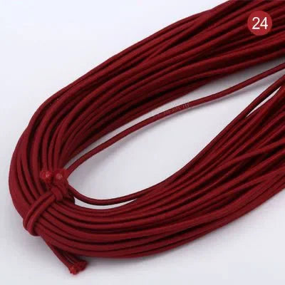 2mm Colorful Round Elastic Cord for DIY Sewing 5m