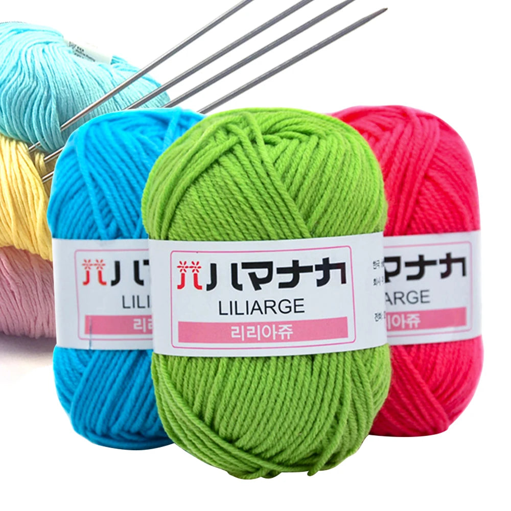 25g Soft Cotton Yarn for Knitting & Crochet