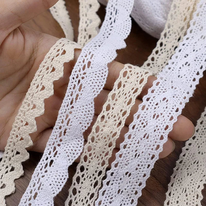 Cotton Lace Trim Ribbon for Sewing and DIY Crafts