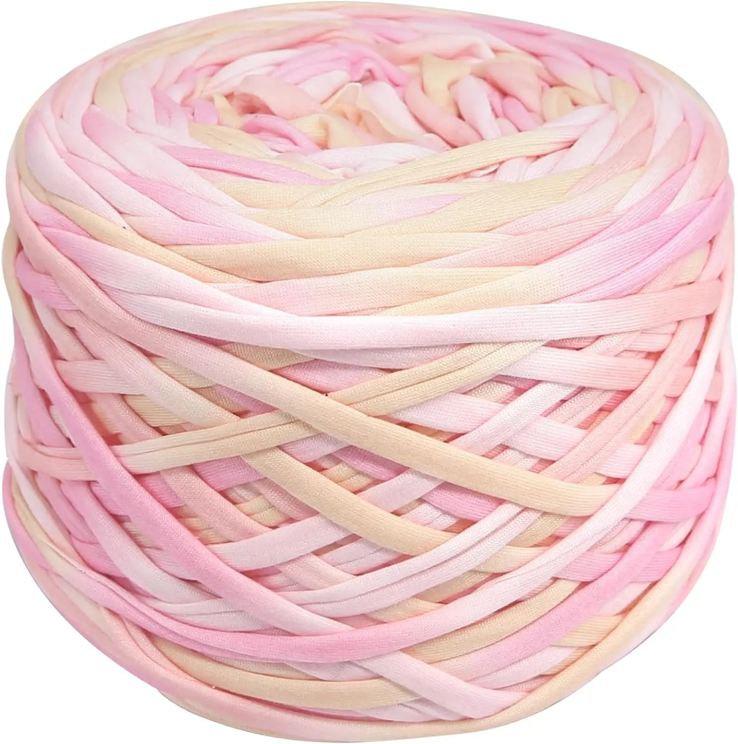 400g Thick T-Shirt Yarn – Elastic Fabric for DIY Crochet & Knitting
