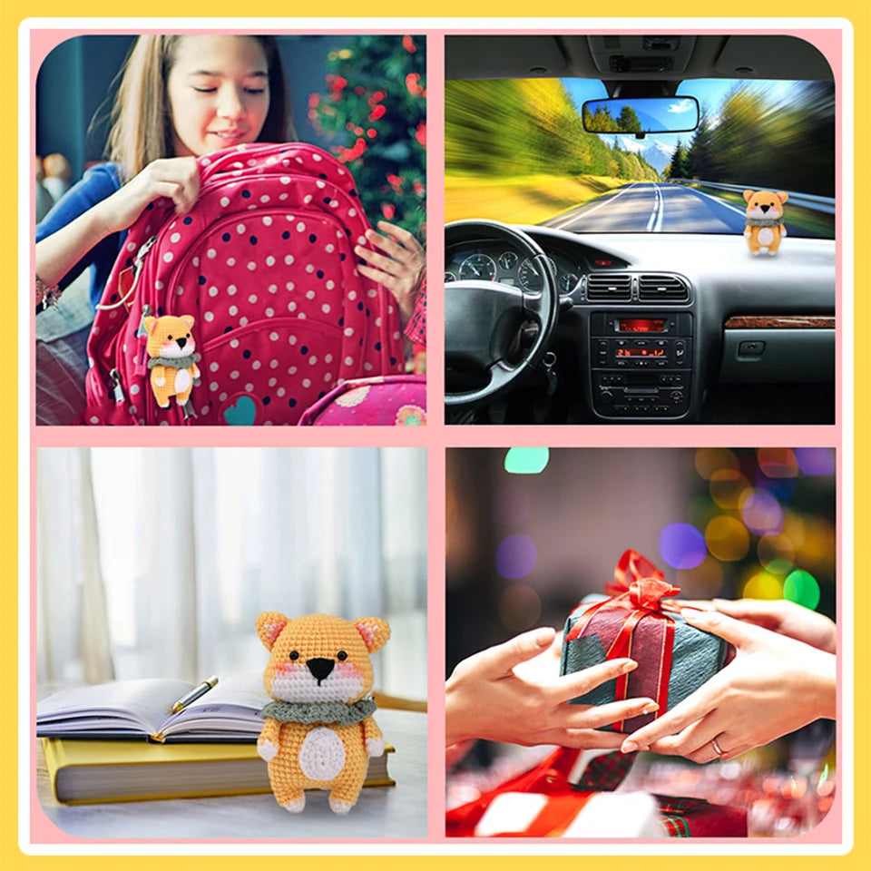 MIUSIE Beginner Crochet Kit – Yarn, Hook & Video Tutorial Set