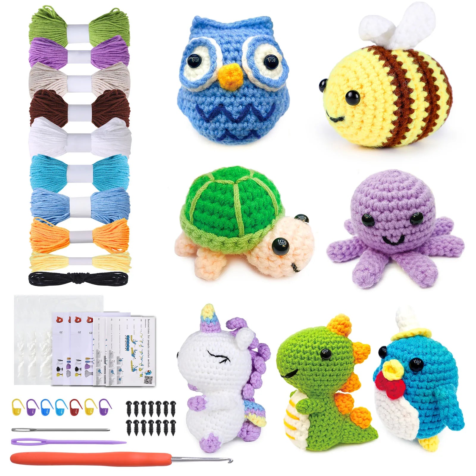Crochet Starter Kit DIY Critter Making for Beginners