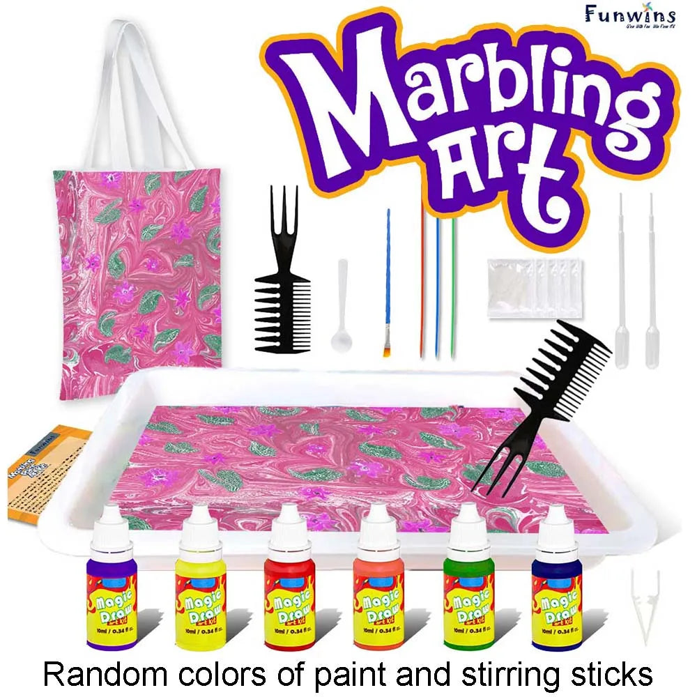 Marble Painting Kit for Kids – Water Marbling Art Set