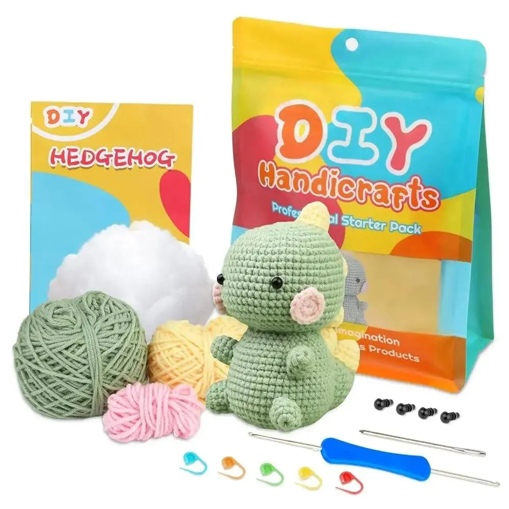 BUDDUR Beginner Crochet Kit of Flowers with Cotton Yarn and Instructions