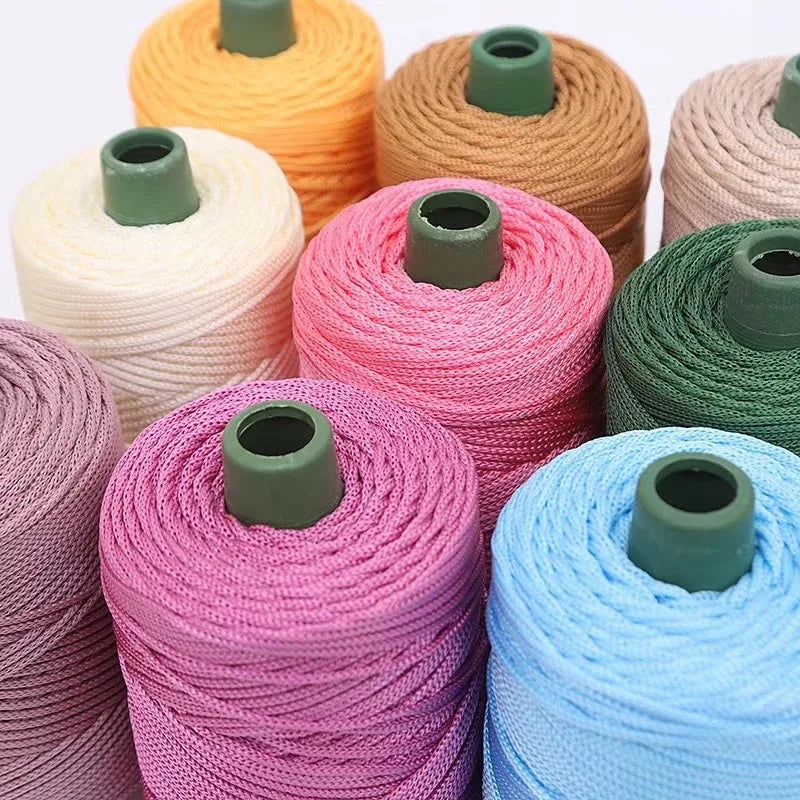 3mm Twisted Colored Cotton Cord – DIY Craft Rope