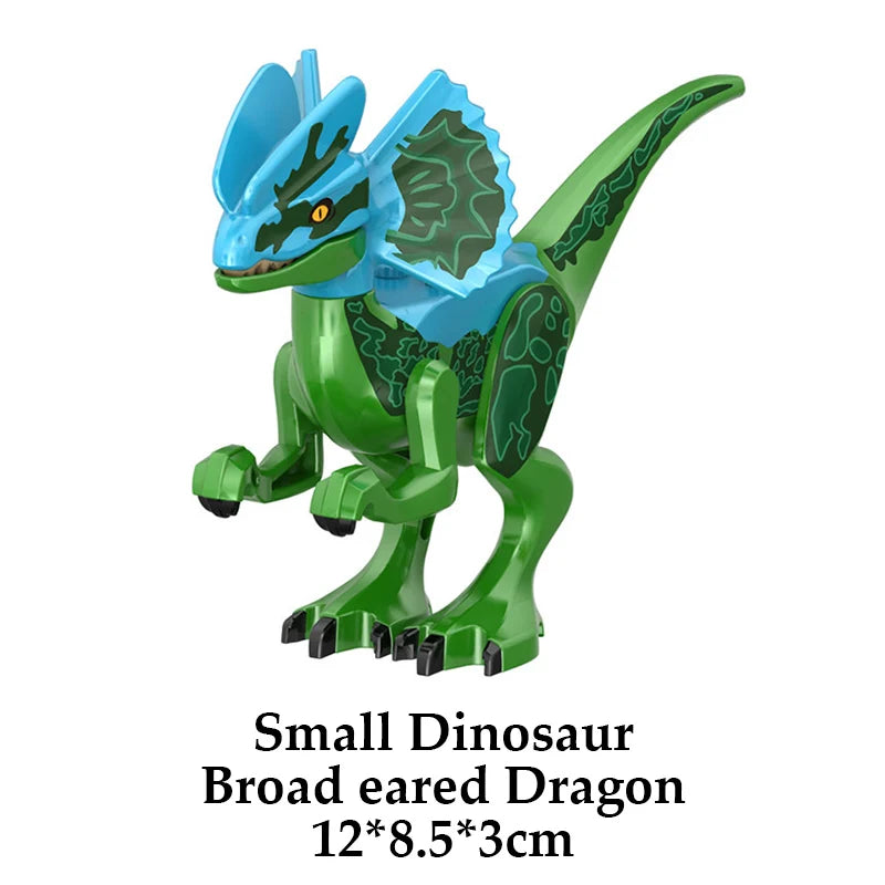 Jurassic Dinosaur Building Blocks – T-Rex, Raptor, Triceratops Models
