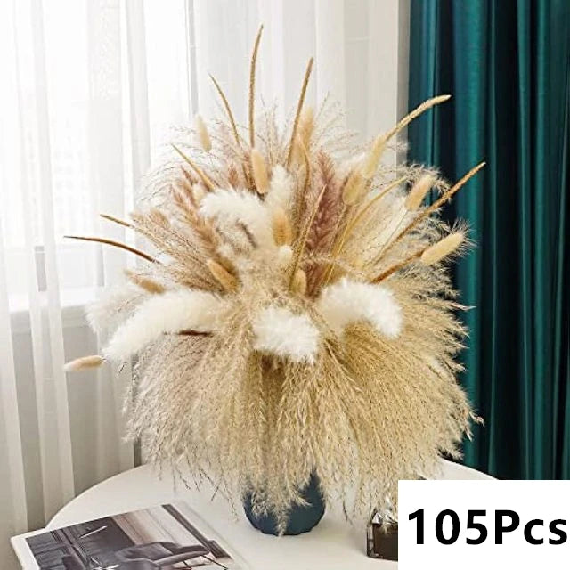 Natural Dried Pampas Grass Bouquet – Boho Decor for Home & Events