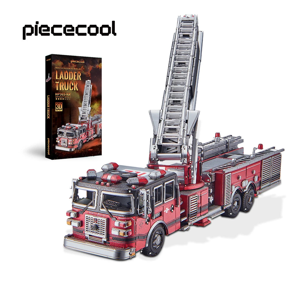 Piececool 3D Metal Ladder Truck Model Kit