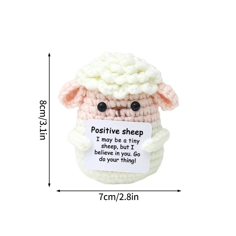 Positive Crochet Doll Kit – Handmade Gift with Affirmation Card