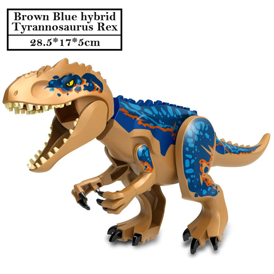 Jurassic Dinosaur Building Blocks – T-Rex, Raptor, Triceratops Models