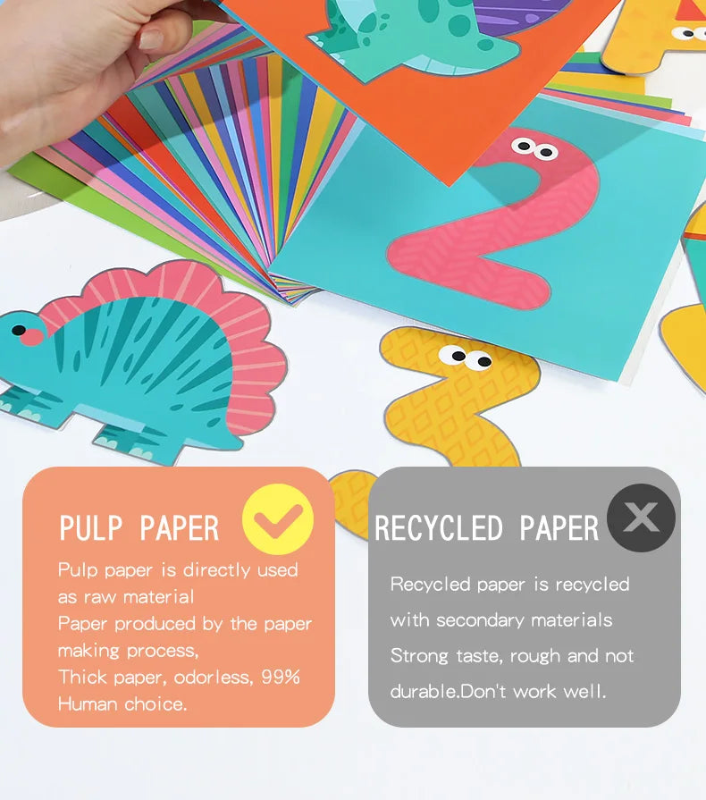 Kids Animal Origami Paper Cutting Book