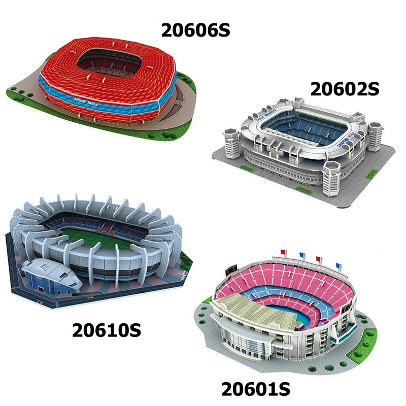 3D DIY Mini Football Stadium Puzzle
