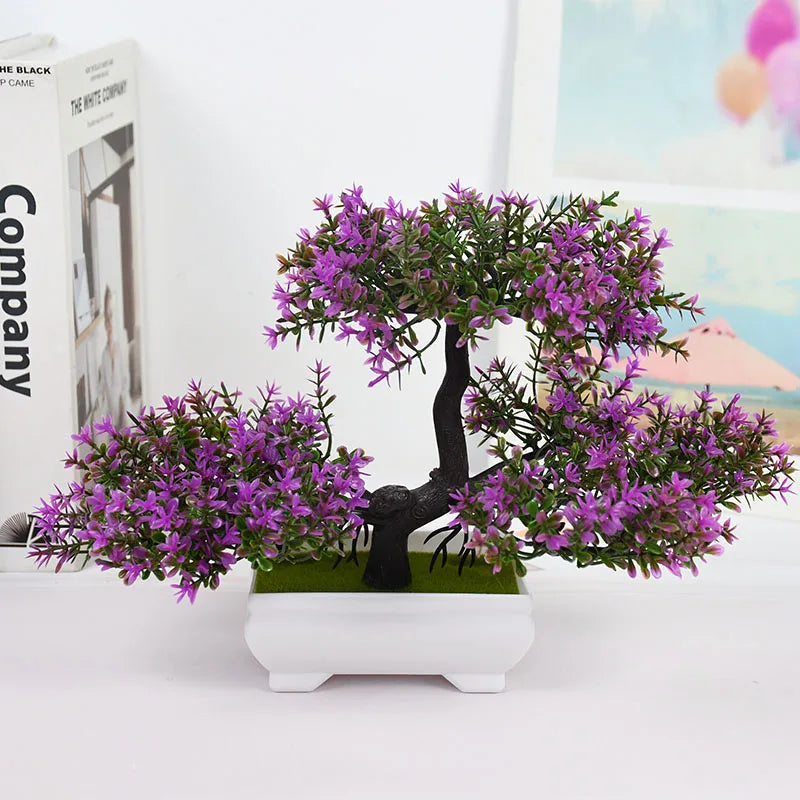 Artificial Bonsai Tree in Pot for Home Decor