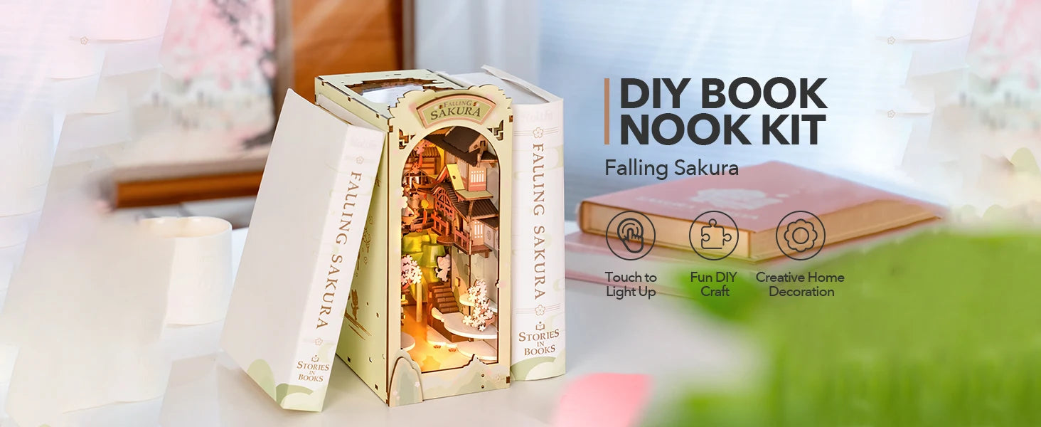 Robotime Rolife DIY Book Nook Miniature Dollhouse