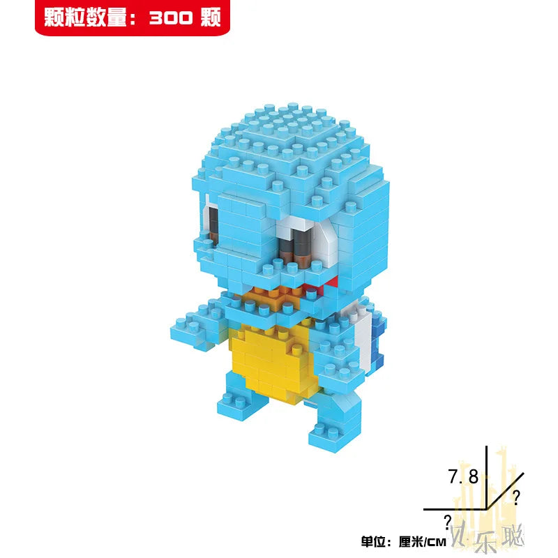 Mini Pokémon Building Blocks – Pikachu, Charizard, Eevee & More