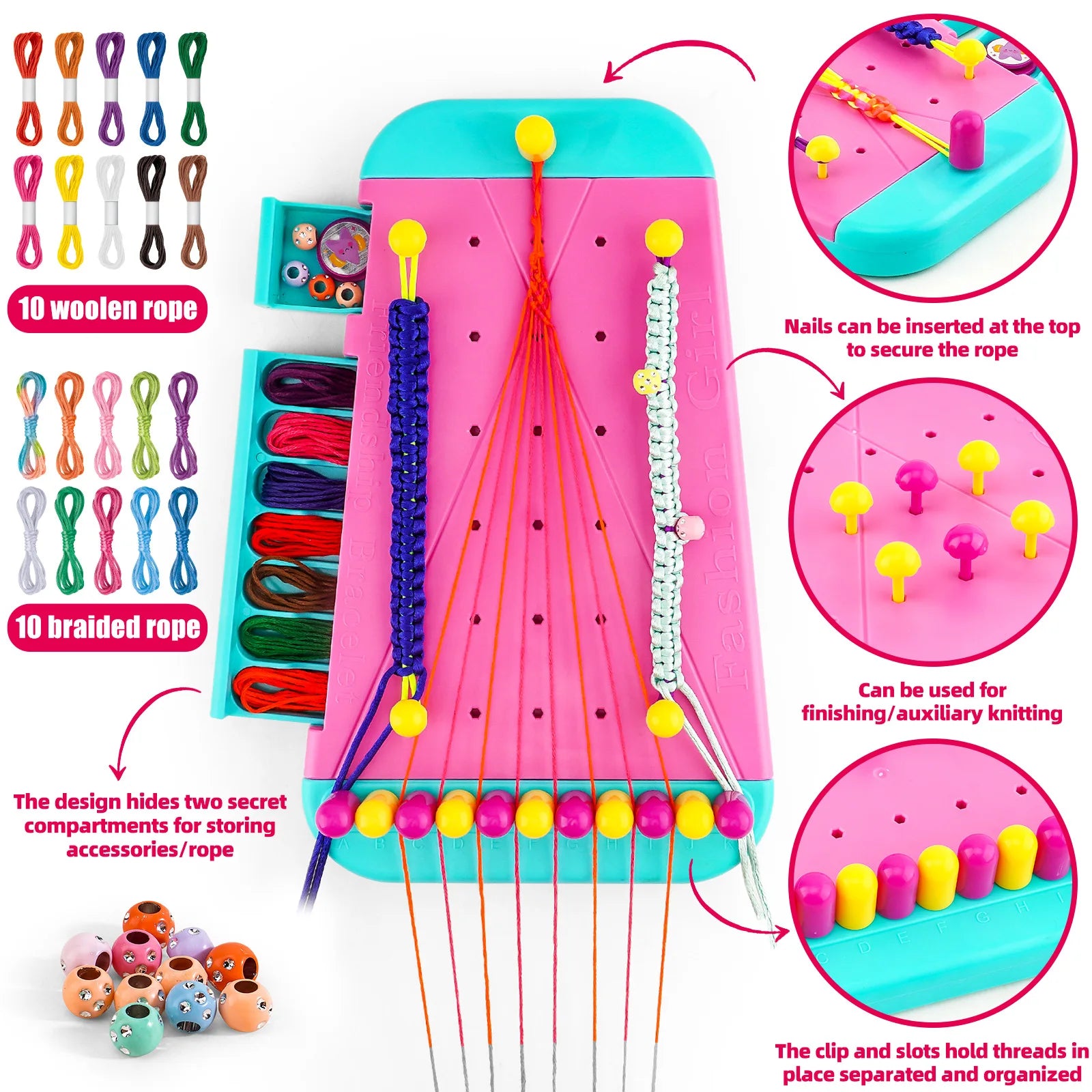 Friendship Bracelet Making Kit for Girls