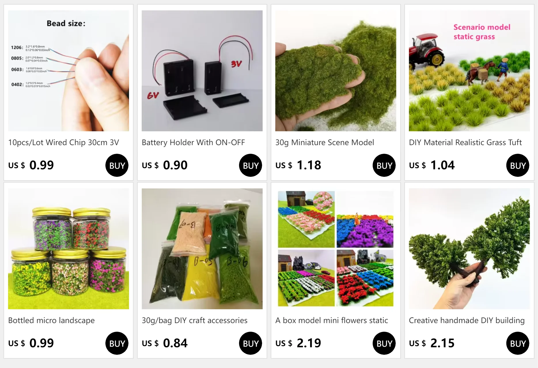 Bottled Grass & Terrain Powder for Diorama & Wargame Scenery