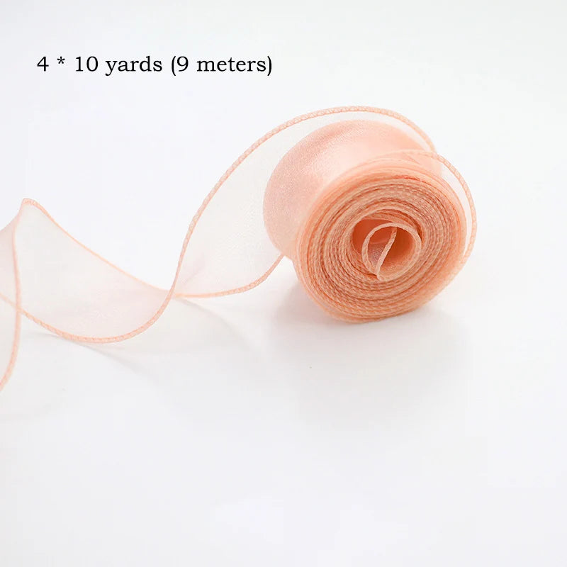 10 Yards Chiffon Silk Ribbon Roll – DIY & Decoration