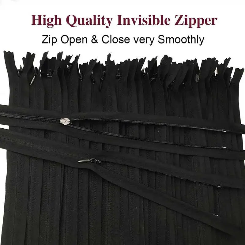 10pcs Nylon Invisible Zippers for Sewing