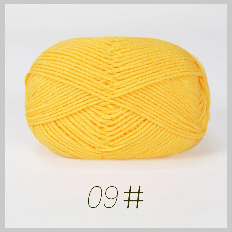 50g Soft Milk Cotton Yarn – Hand Knitting & Crochet Thread