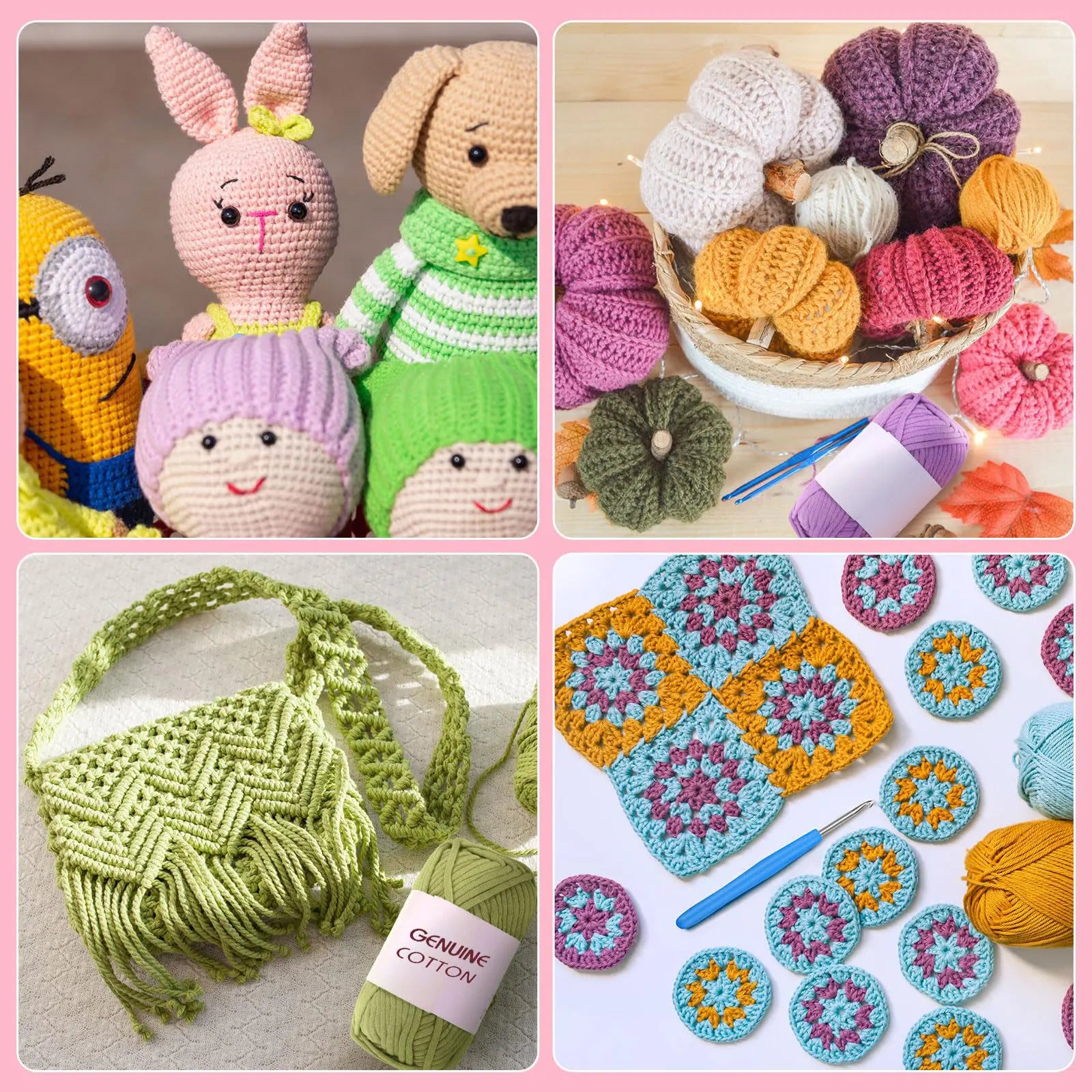 50g Cotton Blend Crochet Yarn – Beginner-Friendly Handcraft Thread