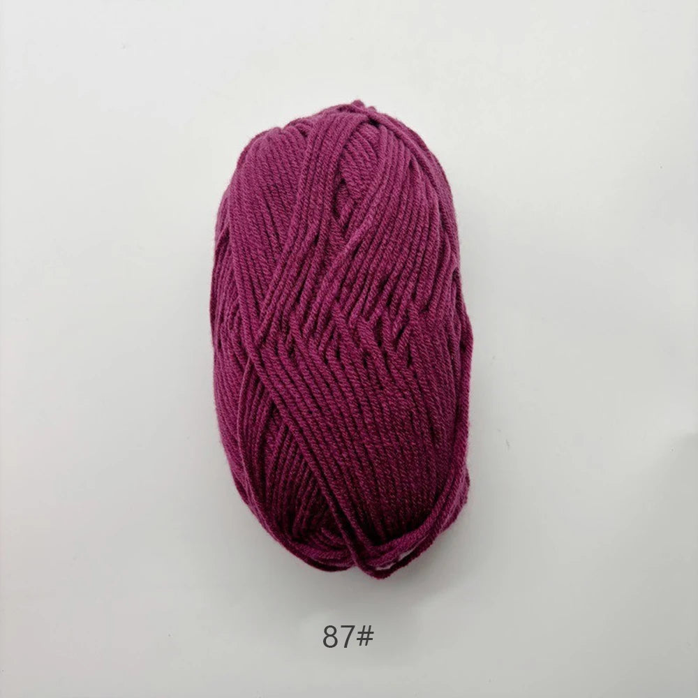 50g Soft Milk Cotton Yarn – Hand Knitting & Crochet Thread