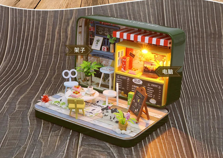 Box Theater Mini DIY Dollhouse Kit