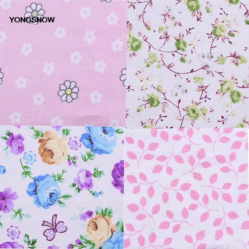 50PCS 10x10cm Floral Cotton Fabric Squares – Quilting Patchwork