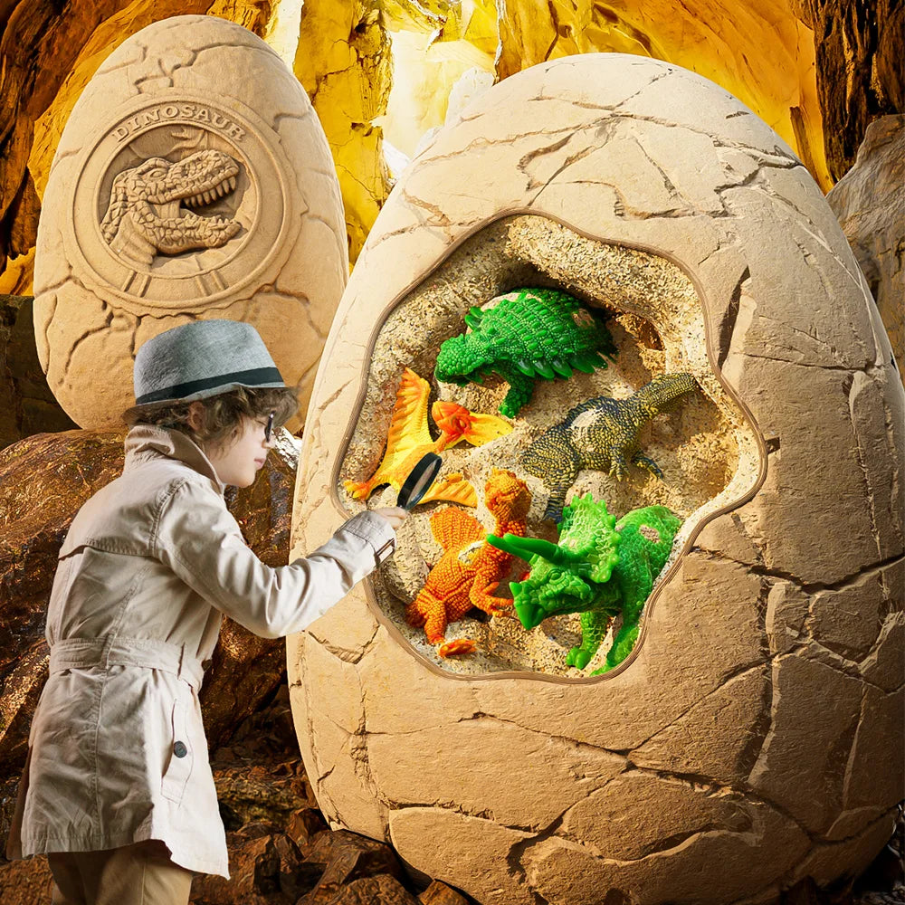 Dinosaur Egg Excavation Toy Fossil Dig Kit for Kids