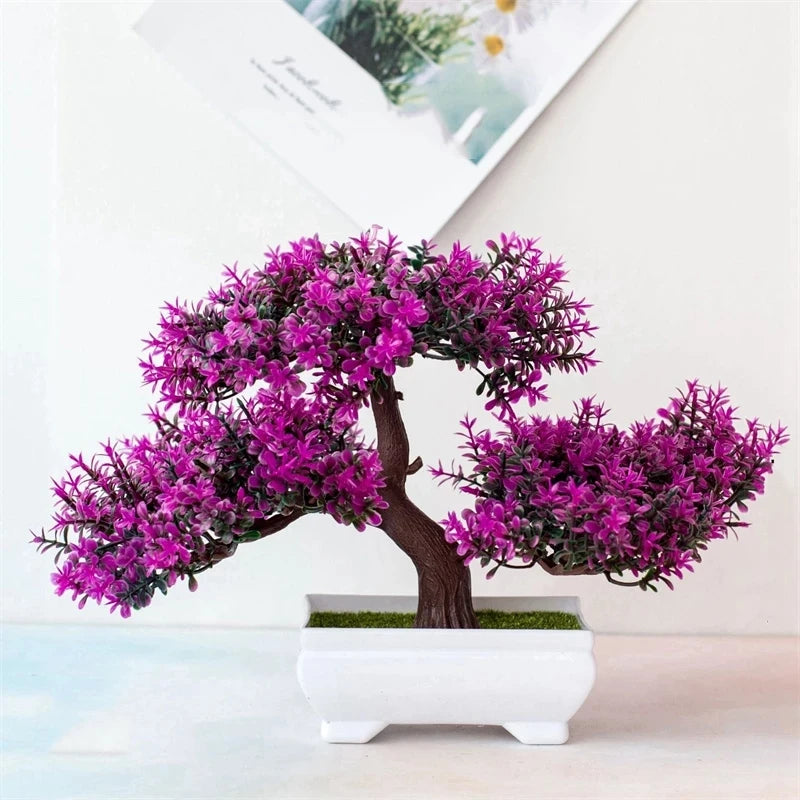 Artificial Bonsai Tree in Pot for Home Decor