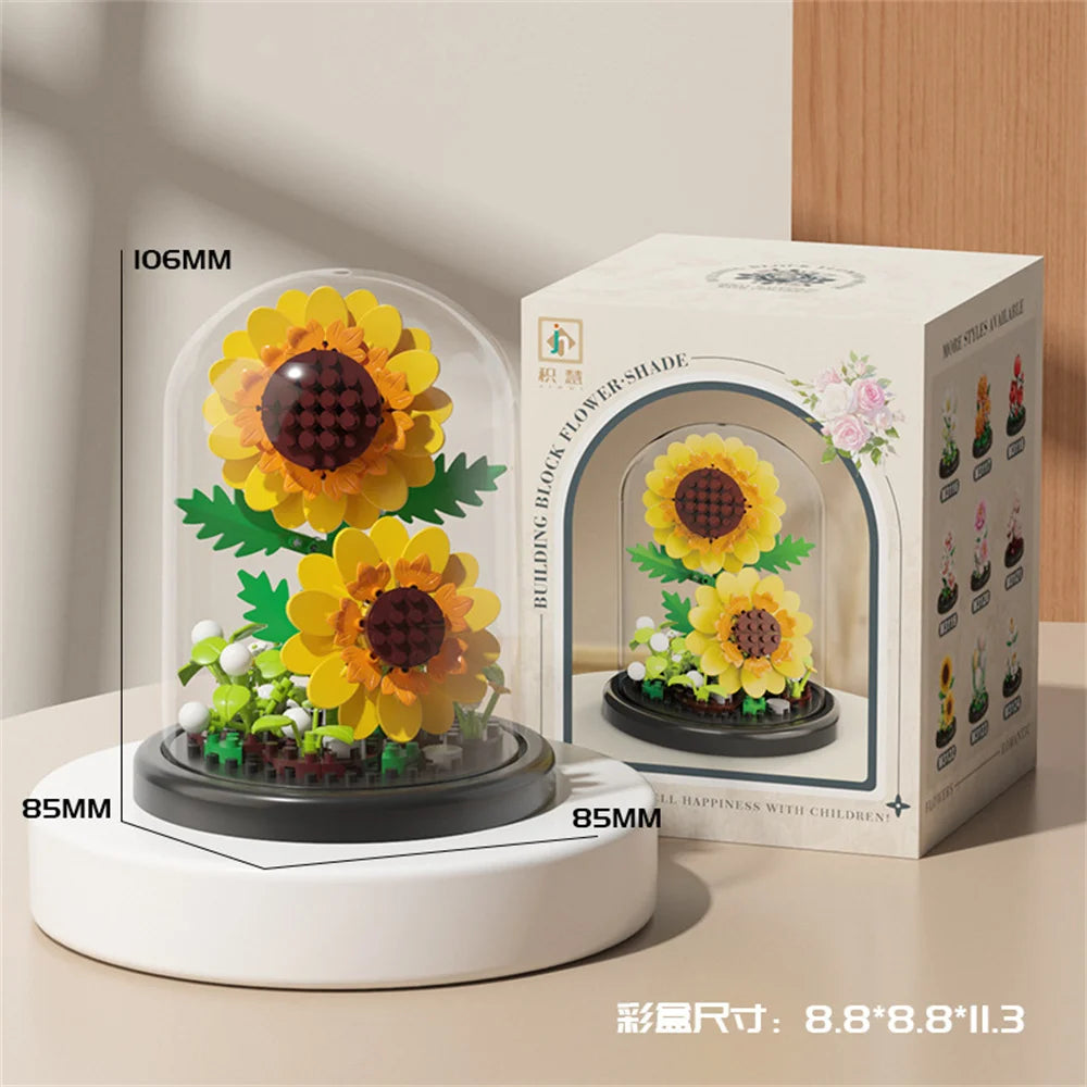Eternal Flower Bonsai Micro Building Blocks Model